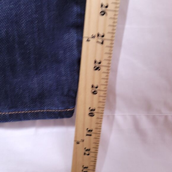 Hugo Boss Jeans Mens 31/32 Dark Wash Orange Regular Fit Button Fly - Picture 14 of 16